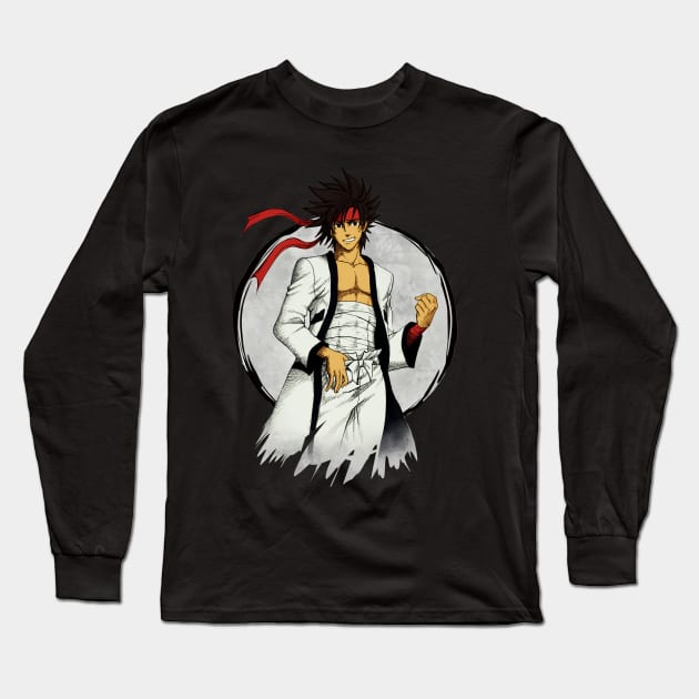 Sanosuke Sagara Long Sleeve T-Shirt by mcashe_art